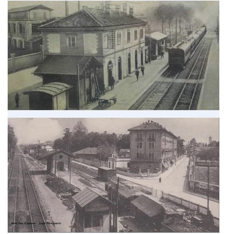 immagine di galleria 'Stazione a ponte e piazza I° Maggio'