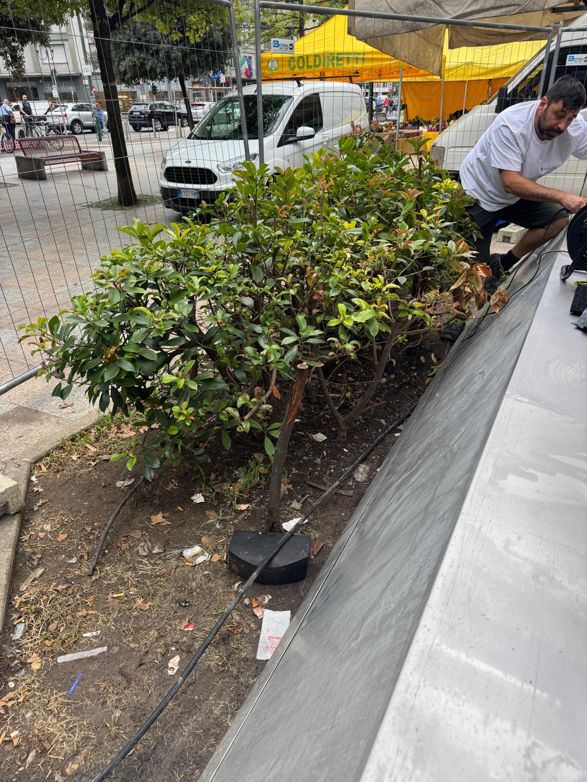 immagine di galleria '“Fontana Cubo” di piazza IV Novembre: il cantiere'
