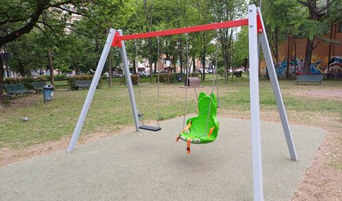 immagine di galleria 'Lavori di riqualificazione al Giardino Spazio Arte – Sandro Pertini'