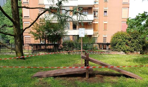immagine di galleria 'Lavori di riqualificazione al Giardino Spazio Arte – Sandro Pertini'