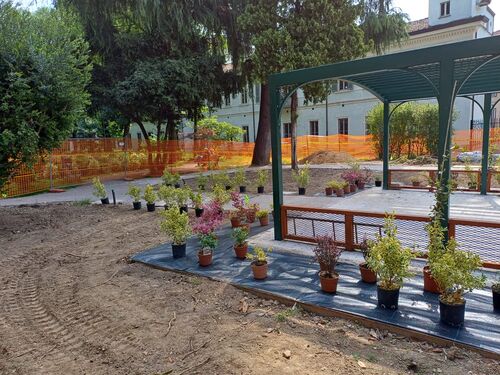 immagine di galleria 'Continua la riqualificazione del giardino di villa Mylius -seconda parte'