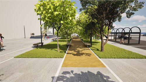 immagine di galleria 'Riqualificazione piazza IV Novembre'