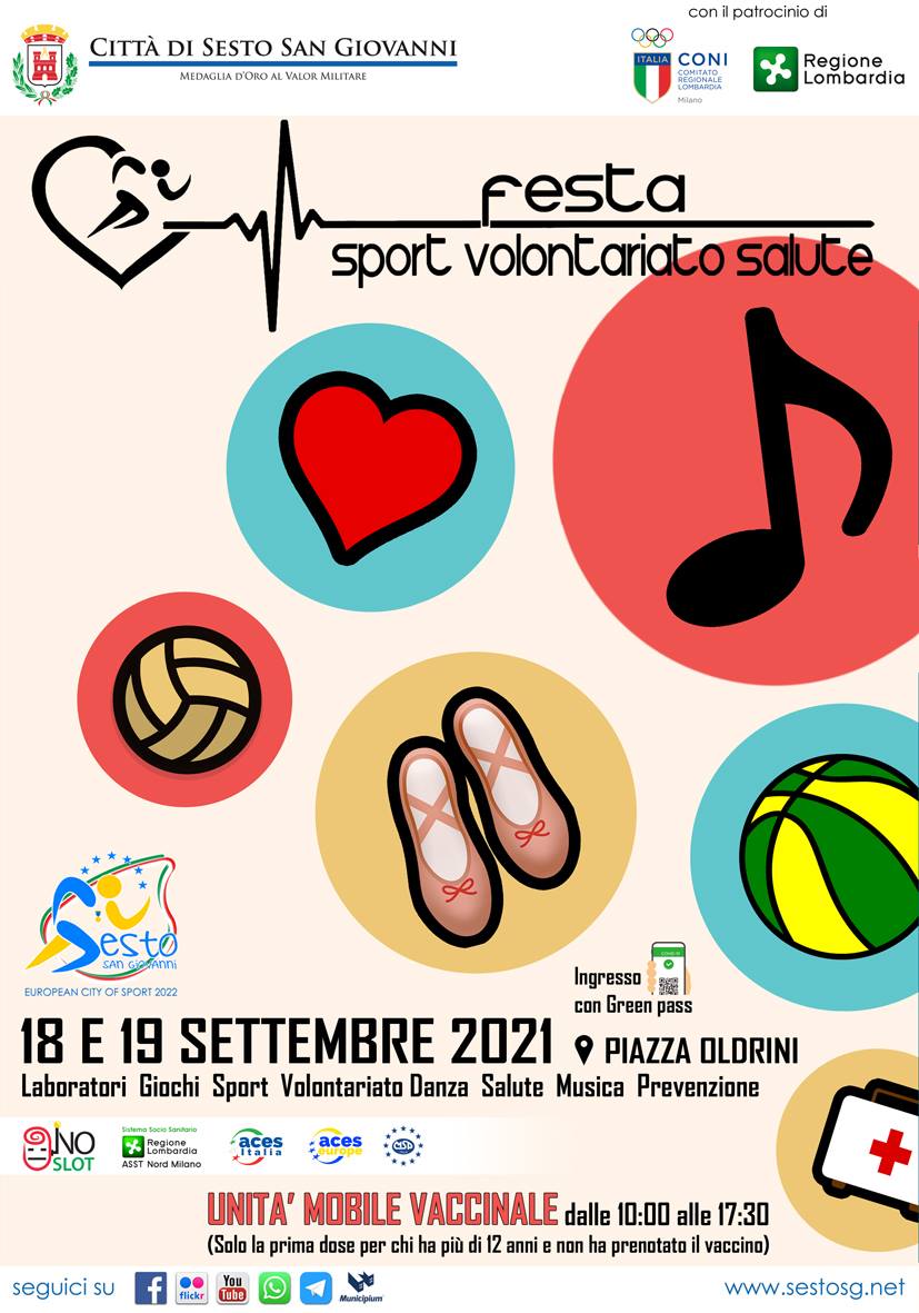 locandina festa sport volontariato e salute 2021